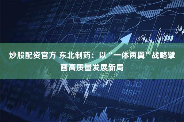 炒股配资官方 东北制药：以“一体两翼”战略擘画高质量发展新局